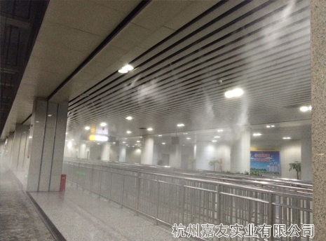 火车站公交站台高压喷雾降温