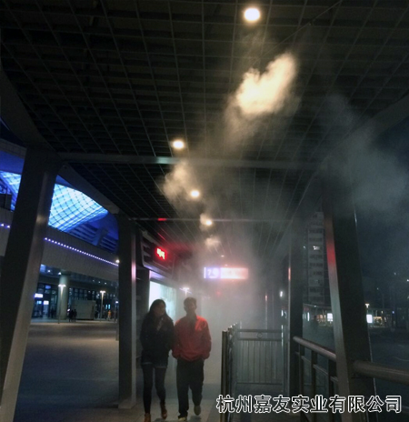 宁波火车站喷雾降温案例5